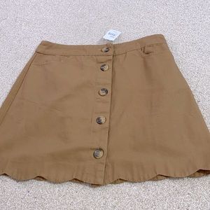 Brown Button Up Skirt